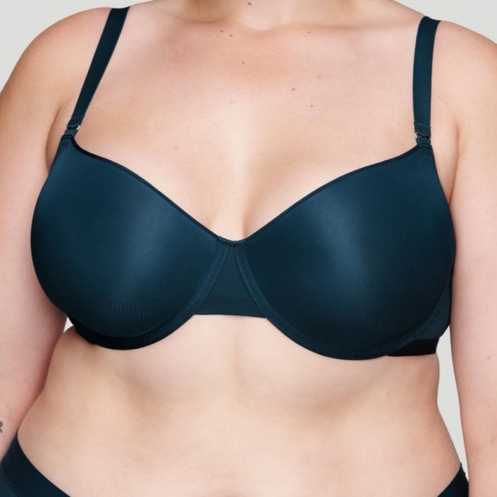 CUUP The Demi T-Shirt - Spacer Sz 44C Teal Underwire Bra New WL296 - Picture 3 of 10